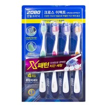 2080 크로스 이펙트 칫솔 4개입 혼합미세모, hoo79ny 1, hoo79ny 본상품선택