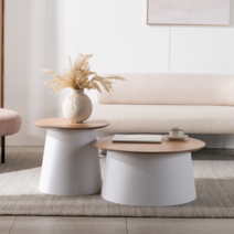 리바트 세계가구 프리즘 내추럴 티테이블(대) (3색), 머스타드