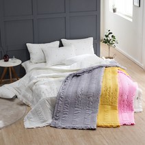 여니홈 (줄누비이불)(단품*세트)엘랜이불 60수아사면이불 여름줄누비이불세트, 화이트