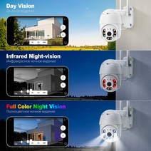 가정용 CCTV 홈 스마트폰 Techage-HD 5MP PTZ WiFi IP 카메라 AI 인간 감지 3MP 야외 방수 무선 보안 2 방, 05 3MP 32G Camera_02 미국 플러그