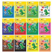 아모스 아이폼 50g 파우치 12색 컬러폼클레이 지퍼백, 흰색