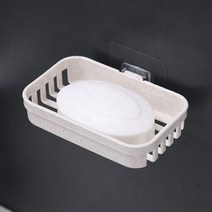 비누각 세면대 예쁜 비누곽 물빠짐 비누받침대 벽걸이 이중 층 비누 접시 펀치 없는 서랍 배수 홀더 주방 스폰지 보관함 욕실 정리 선반 109401, single layer B