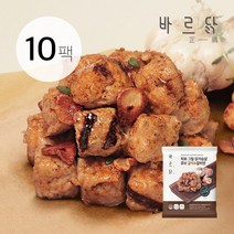 바르닭 직화그릴 닭가슴살 큐브-갈릭&갈비맛, 100g, 10개