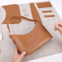 글리 호보백 DIY 키트 가죽공예 가방 만들기 (+온라인영상), 블랙