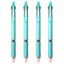 [마치] 밀룩스 파스텔 3색볼펜 0.7mm 잘써지는 펜, 5개입, 하늘색