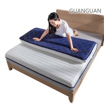 꿀잠 퀵슬립토퍼 롤매트리스 자취방 원룸 거실 일체형 라텍스 매트리스