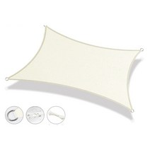 방수 사각 선쉐이드 대형 카페천막 그늘막 차양막 차광막 루프탑 발코니 테라스 야외 햇빛가림 그늘막, 오프화이트2x2M[방수천]