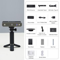 Revopoint 소형 3D 스캐너 002MM 정밀도 10 Fps 검사 속도 산업 파란 빛 치과 보석, 01 STANDARD