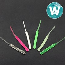 청룡조구 비비사딘 볼락웜 풀치웜 베이비사딘 뽈락, 05.야광 무색-1.5