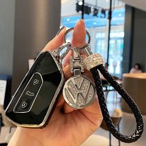 나나오즈 폭스바겐 키케이스+로프+키링 세트 B타입, 블랙