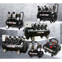 5마력콤프레샤 무소음 콤푸레샤 오일리스 스프레이페인트, s1100W8L 이중관 퀵에어, 1개