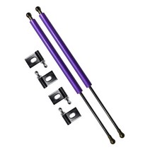 에어쇼바 에어서스 에어 단지 스프링 쇼바 미쓰비시 랜서 에볼루션 evo 7 8 9 ct9a 2001-2008 프론트 후드 보닛 가스 스트럿 리프트 서포트 쇼크 댐퍼 로드 암, 탄소 섬유 보라색