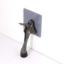 철물대장 국내산 무타공 말굽 원터치 현관문 말발굽 도어스토퍼 문고정, 04. 국내산 무타공 말굽 - 다크그레이 세트