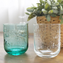 보르미올리 그라피카 아쿠아 글라스 (투명/그린), 그린, 1개