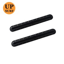 pvc 거품 상자 수중익 플러그 거품 수상 스포츠 수중익 마운트 트랙 상자 수중익용 two us 상자 서핑 호일 액세서리, 2pcs 블랙