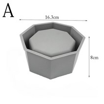 DIY 대형 화분 실리콘 몰드 육각 콘크리트 미러 크리스탈 에폭시 클레이 수지용 홈 인테리어, [01] A