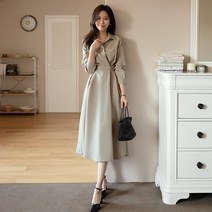 DRO018 가든 백밴딩 A라인 원피스