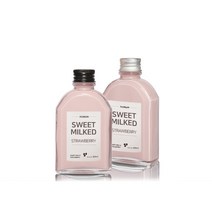 유리병 밀크티병 (B타입)웨이납작쥬스 100ml(A-W), 알루미늄 실버