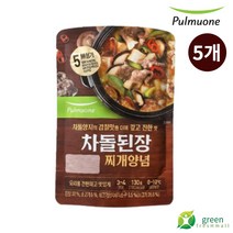 풀무원 차돌된장찌개양념 130g, 5개