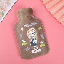 풋 워머 Cartoon Hot Water Bottle Bag for Girls Plush Shoulder Hand Warmer Heat Pack Belly Instant Wi, 19 Small Size-C02