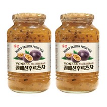 꽃샘 꿀 패션후르츠차 1KG x2 (과일에이드), 1000g