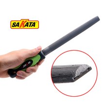 반원줄 손잡이 일체형 8인치 야스리 200mm 20cm 철공용줄 중목 보통날 황목 거친날 쇠줄 조줄 철공줄 라운드 오목 줄 반원 연삭 가공 끝 맺음, 사카타 반원줄 8인치 황목(거친날)