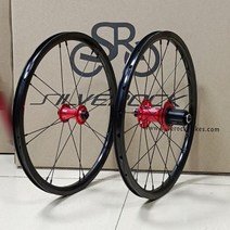 SILVEROCK 합금 NBR 바퀴 16 빅 1 38 quot349 V 림 브레이크 811s 낮은 프로필 GUST Zephyr 어린이 접는 자전거 자전거 바퀴, black red 74 130