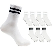 더베이직 남성용 스포티보이 중목 양말 8켤레