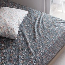 원단 - 20수 대폭-20수평직)플로럴가든(2컬러), 화이트