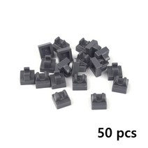 휀스 메쉬 가격 울타리 개 고양이 철망 그물망 군사 기지 가시 철사 빌딩 블록 시티 군사 장면 액세서리 격리 그물 부품 벽돌 체인, 회색 50개