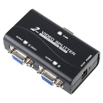 HDMI/VGA 듀얼모니터 분배기 1PC 2 모니터 1-2 분할 화면 VGA 분배기 비디오 복사기 어댑터 USB 케이블, 01 1