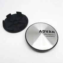 자동차 휠캡 ADVAN 레이싱 휠 센터 캡 SUV 림 교체 방진 허브 커버 허브캡 스타일링 액세서리 68mm 62mm 4 개, [02] Silver