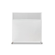 [엘린까사] 미들 타공 파티션 3type, 망입패턴유리, 화이트