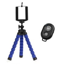 입문자용카메라 삼각대 for phone 삼각대 monopod 일반 디지털카메라, 파란색 삼각대 리모컨