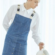 유니스토어 버클업 앞치마, 블루(A-550)