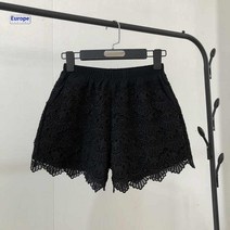 여성 아우터웨어 반바지 레이스 캐주얼 얇은 바지