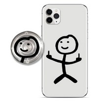 투명 그립톡 가운데 손가락 폰케이스 LG X2 잼폰 X4 X5 X6 커플케이스