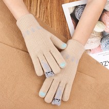 Joyce shop 오래달리기 여성장갑 G2 겨울 여성 여자 방한 털 기모 니트 모직 등산 스키 보드 스포츠 자전거 용품 장갑