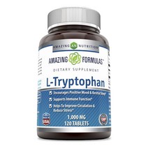 어메이징뉴트리션 포뮬러 L-트립토판 1000mg 타블렛, 120개입, 1개