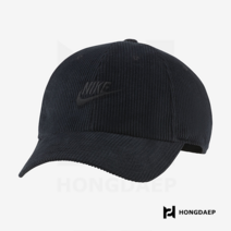 나이키 남녀공용 스포츠 코듀로이 캡 볼캡 골덴 캡, 블랙