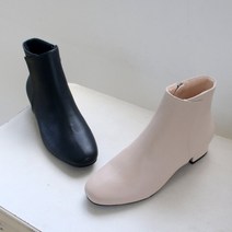 가죽 기모안감 앵클부츠 앵글부츠 빅사이즈(225-270mm) 3cm
