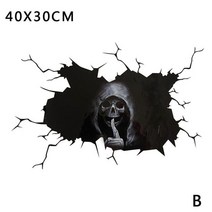 랜드 로버 레인지 로버 스포츠 LR3 디스커버리 용 자동차 공포 벽 사일런트 해골 스티커, 02 40X30CM