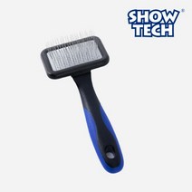 쇼테크 소프트 슬리커 브러쉬 T 비숑 푸들 말티즈 엉킨털 죽은털 제거 빗 25STE019