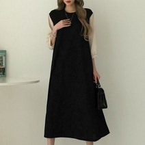 시크루즈 에빌 골지 블라우스 롱 원피스 BDOE939