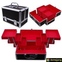 메탈락 프로 메이크업박스 화장품케이스, 1개