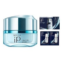 소피나 iP 인터링크 세럼 모공이 눈에 띄지 않는 깨끗하고 촉촉한 피부를 위해 55g (x 1), 부드러운+덤