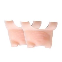 다리 체형교정 키커지는법 숨은찾기을위한 2pcs 실리콘 기 안창 o 유형 다리 아치, 분홍색