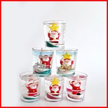 (3온즈 6개만들기) 별산타-크리스마스 양초 젤캔들 키트 만들기(90ml/6), 유칼립투스, 퍼플, 6개