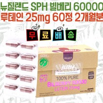 SPH 뉴질랜드 빌베리 60000mg 루테인 25mg 60캡슐 2개월분, 1개