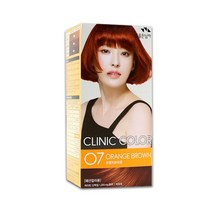 대한민국 꽃을든남자 칼라 염색약 크리닉 O7 오렌지브라운 0W71CA33, 1개, 본상품